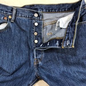CLEAN! Levi's Classic 501 Button Fly Red Tab Jeans 36 x 29